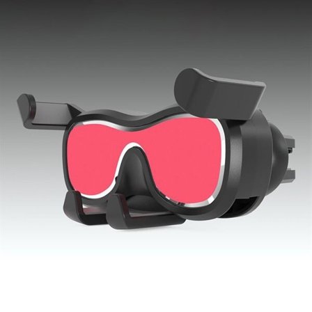 Gravity smartphone bilholder til luftventil med luftfrisker sort (YC06)