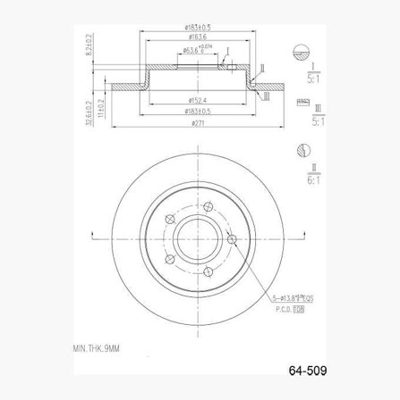 Bromsskiva - Biltema