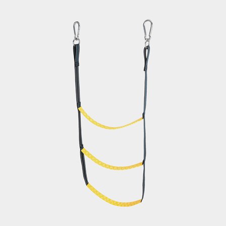 Scaletta per gommone, 3 gradini, nylon, 80 cm, con moschettoni