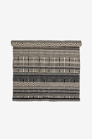 Bloomingville - Ullteppe Joob - Svart - Ulltepper - 120X180 - Fra Homeroom
