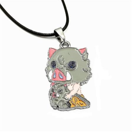 Hmwy-anime halsband Demon Slayer Hashibira Inosuke Alloy hänge