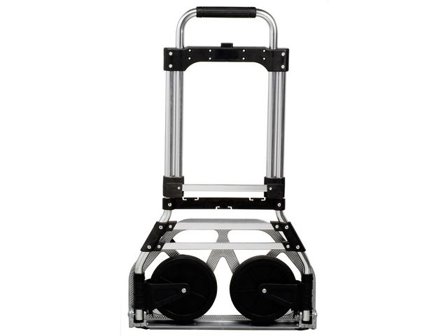 Twinco Säcktruck, hopfällbar, aluminium, 2 hjul, 103 x 48 x 44 cm, silver och svart - Lyreco - Emballage och lagerutrustning - Lagerutrustning - 