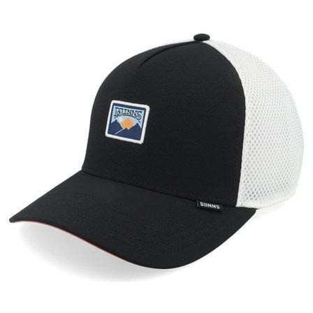 Djinns - Svart trucker Keps - New Hft Cap Seersoftmesh Black/White A-Frame Trucker @ Hatstore