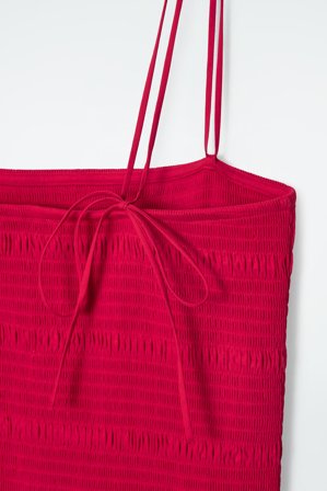 COS Women's Shirred Midi Dress