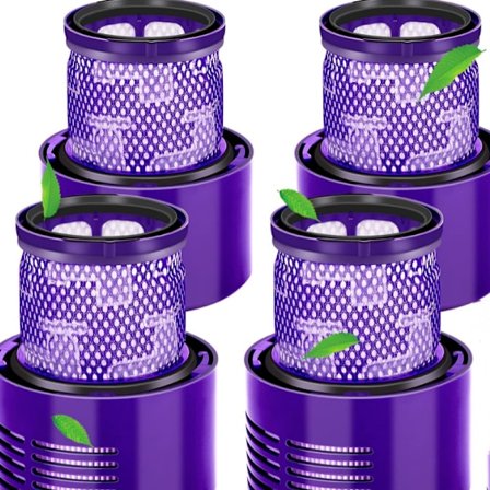Filter lämpligt för Dyson Cyclone V10 SV12 serie V10 absolut djur helt ren elektrisk huvuddammsugare, utbytesfiltertillbehör DY 9