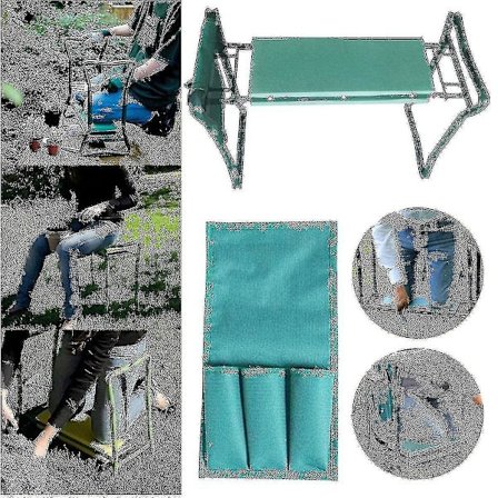 Bärbar S Fällbar Knästol Utomhus Trädgård Picknick Bbq Knäskydd Pall Mjuk Bänk