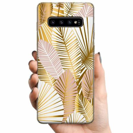 Samsung Galaxy S10 Tpu Mobilskal Gold