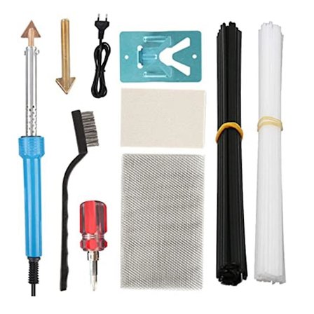 Plast sveising, 80w plast sveisemaskin sett plast reparasjonsmaskin for bil støtfanger med 2 loddetinn