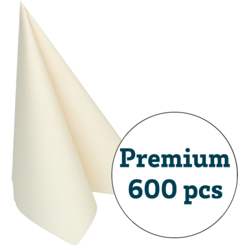 SERVIETT PREMIUM VANILJE 40X40