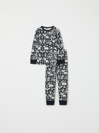 Polarn O. Pyret - Christmas pyjamas - 98 - 104 - Childrenswear - blue