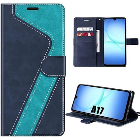 Beskytelsesetui - BOOLING - til Samsung Galaxy A17 4G/5G - Flip Case Blå - Anti-Rids - Stødabsorberende