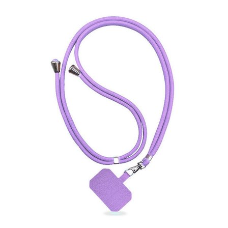 New lanyard universal card phone case lanyard hanging Pruple