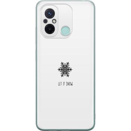 Xiaomi Redmi 12C Gjennomsiktig deksel La det snø
