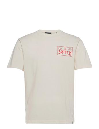 Sophisticated Artwork Tee White Scotch & Soda