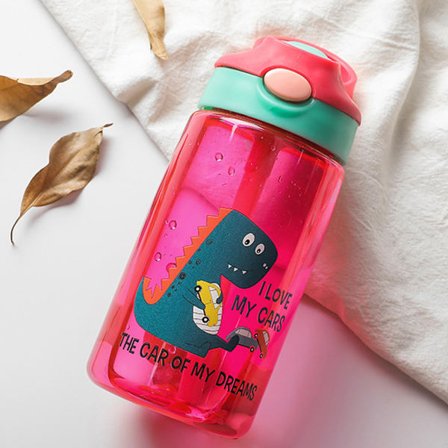 Barnvattenflaska med sugrör för att förhindra skolläckage - spot sales