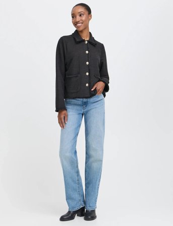 ICHI Ihkate Fringe Ja - Black - XS