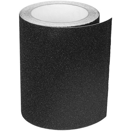 1 st Halkskyddande Självhäftande Rem för Trappor, Friktion, Slipmedel för Säkerhet, Stege, Inomhusbruk, Hög Friktion, 15CM x 5M, Svart