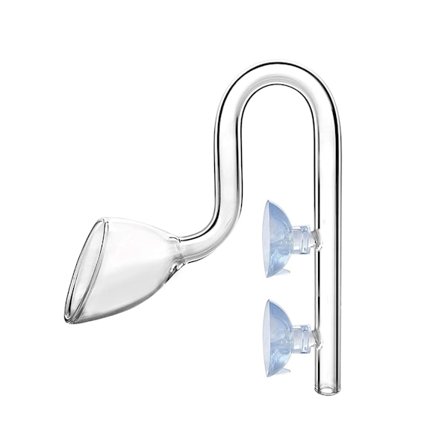 Glasutflödesliljerör för akvarium planterat för tankfisk för tank Leverera rent vatten från filter till akvarium 10mm 13m