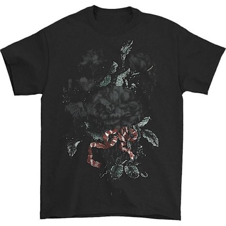 Min Chemical Romance Black Rose T-shirt