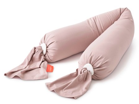 bbhugme Pregnancy Pillow, Dusty Pink/Vanilla, 1 stk.