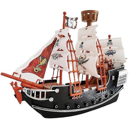 27 Cm Piratskib, Detaljeret Piratskib Legesæt, Sjov Piratfest Gave Og Pris, Fremragende Gave Til Drenge Og Piger Fra 3 År