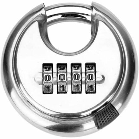 Kombinasjonslås, kodelås, kombinasjonslås, rund hengelås