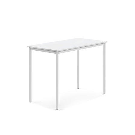 Tisch SONITUS, 1200x700x900 mm, Hochdrucklaminat weiß, weiß
