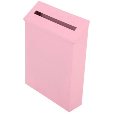 Söpö Postilaatikko Retro Rauta Seinäkoriste Ulkokäyttöön Pinkki 29.00X21.50X6.00CM 1Set Pinkki 29.00X21.50X6.00CM