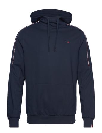 Piping Hoody Hoodie Trøje Navy Tommy Sport
