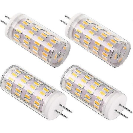 4 stk. G4 Led 12v 4w Pære, ac/dc 12v Lyspærer svarende til 30w Halogen, 400lm, varm hvid 3000k, ikke-dæmpbar, udskiftning