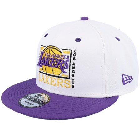New Era - Los Angeles Lakers White Crown 9FIFTY White/Purple Snapback Snapback White Cap - NBA @ Hatstore