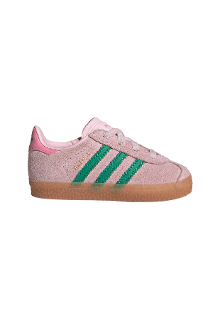 Adidas Originals Gazelle Comfort Closure Elastic Laces Skor Barn Sneakers Unisex Rosa 25