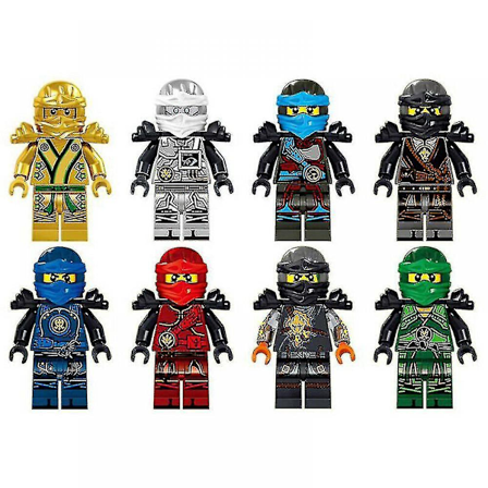 Ninjago-minihahmot Kai Jay Sensei Wu Master, sopivat Lego-rakennuspalikkaleluun