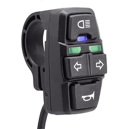 3-i-1 E-cykel Forlygte Blinklys Horn Kontakter Nemme og Effektive Kontakter Abs/BL