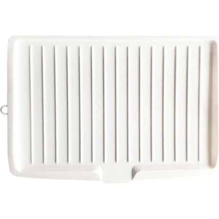 18 tums diskbänksplatta i plast, stor vit avrinningsbricka med sidolutning, vattenavloppsbräda torkplatta diskställ M