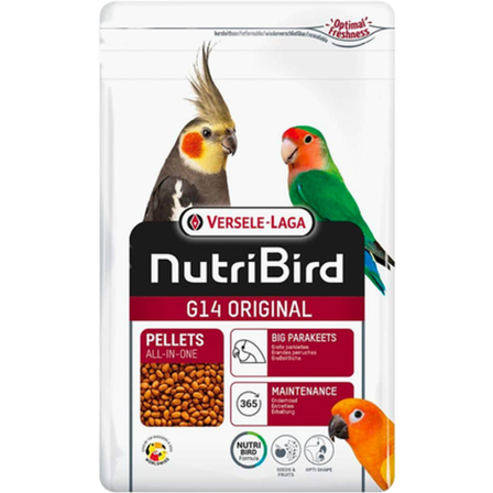 Versele-Laga - Nutribird G14 Original (parakitt) 1 kg - Fuglemat & fuglefôr - Fuglepellets - ZOO.no