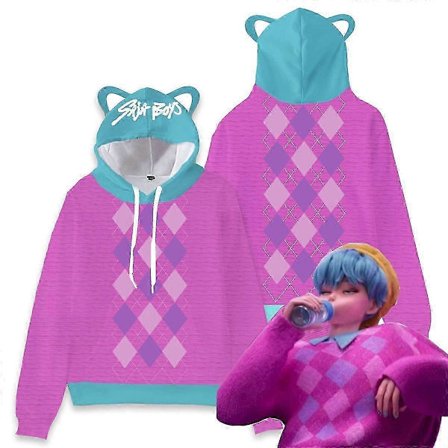 Kpop Demon Hunters Huppari 3D-printti Pullover Huppari Collegepaita Toppi