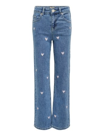 Kids Only | Kmgjuicy Wide Leg Heart Emb Jeans Noos | 92