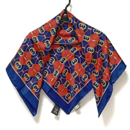 Gucci Vintage Pre-owned Silke trklaeder Blå, Dame Vintage Accessories, Størrelse: ONE Size