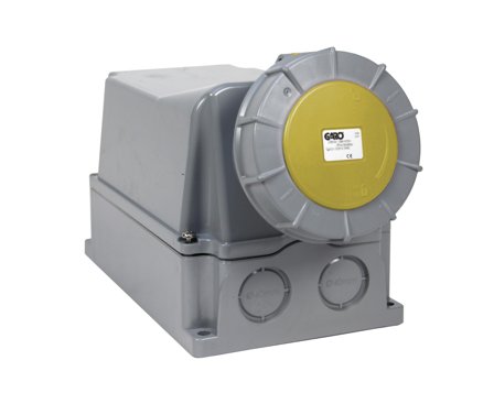 Garo UIV 2125-4 S + RU Stikkontakt IP67, 3-polet 125 A Gul, 4 h, Stikkontakter & kabler