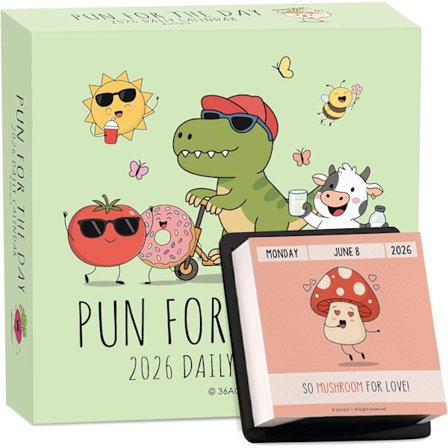 2026 Morsomme Ordspill Kalender – 365 Nye Ordspill og Vitser – En Humoristisk Gave til Venner, Familie og Kolleger