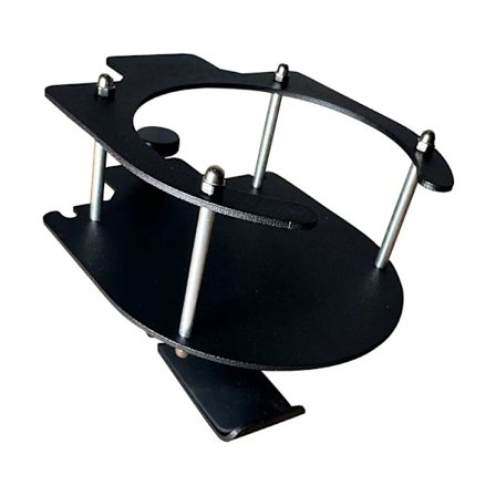 Headset-stativ med kopholder - Sort