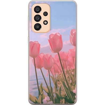 Mobilskal till Samsung Galaxy A33 5G med Rosa Tulpaner