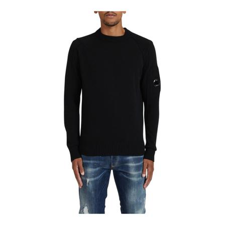 C.p. Company - Stickade Tröjor - Svart - Herr - Storlek: 4xl, Herr, Storlek: 4XL