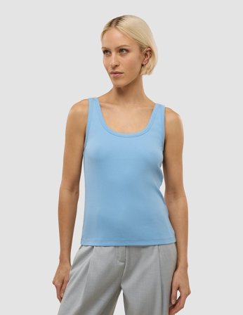Shaping New Tomorrow - Dame - Rib Tank Top - Blissful Blue - Størrelse XXXL