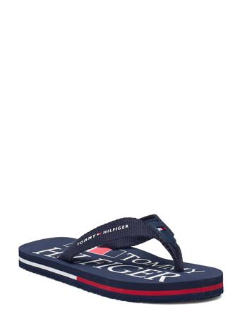 T3B0-30982-0058800- Shoes Summer Shoes Flip Flops Blå Tommy Hilfiger