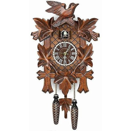 Veggur med gjøk i nordisk stil, tre, for hjemmedekorasjon