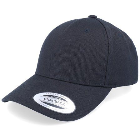 Yupoong - Negro adjustable Gorra - Classic Premium A-Frame Black Adjustable @ Hatstore