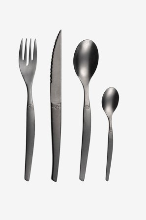 Lou Laguiole - Aterinsarja Jet, 16 osaa - Musta - Aterimet - - Homeroom