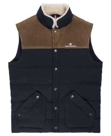Amundsen Huntsman Vest Mens Faded Navy